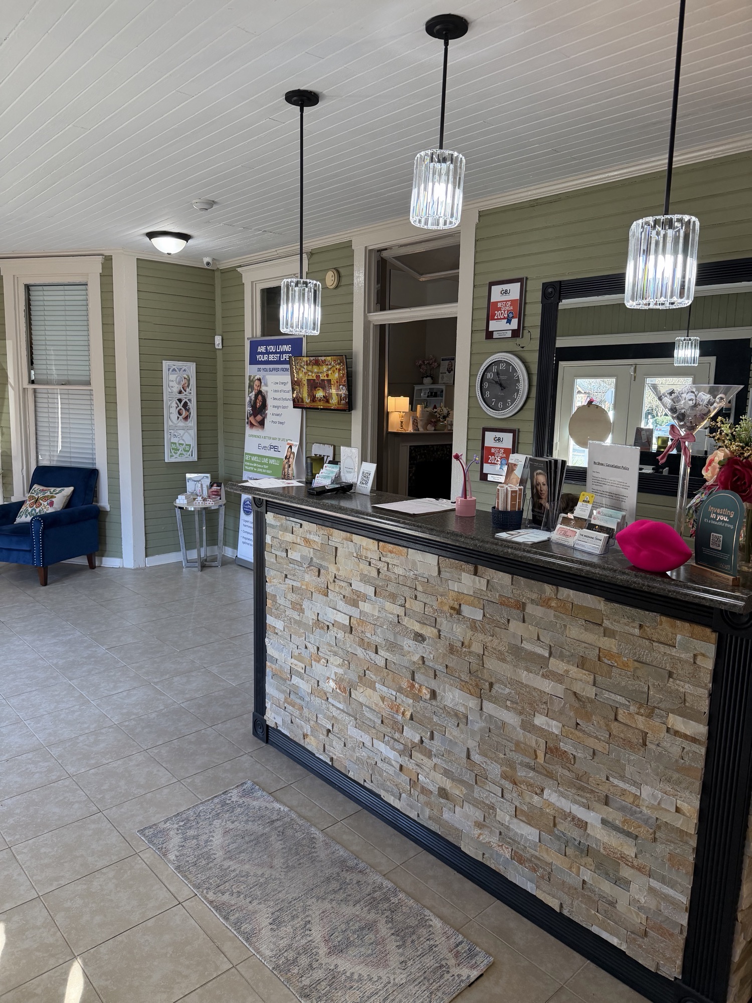 The Belovese Med Spa reception and boutique in Tifton, Georgia